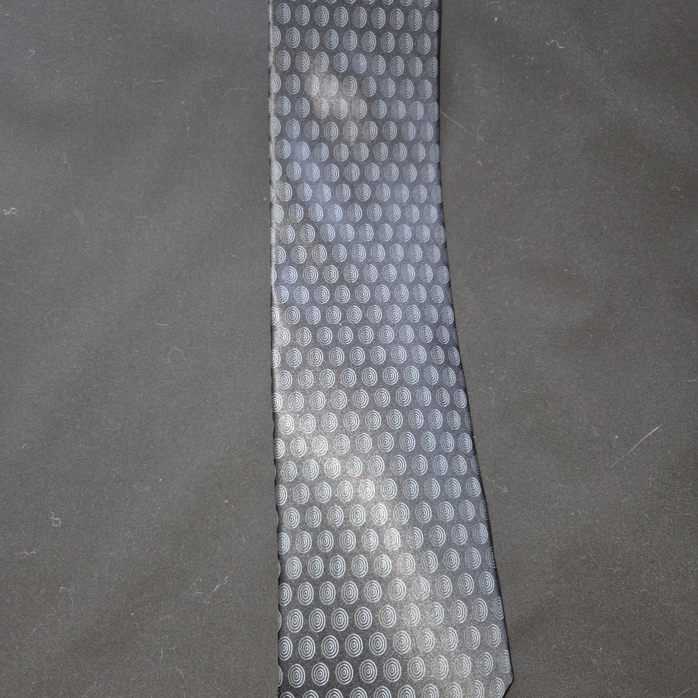 Alfani Black & Silver Patterned Men's Tie
